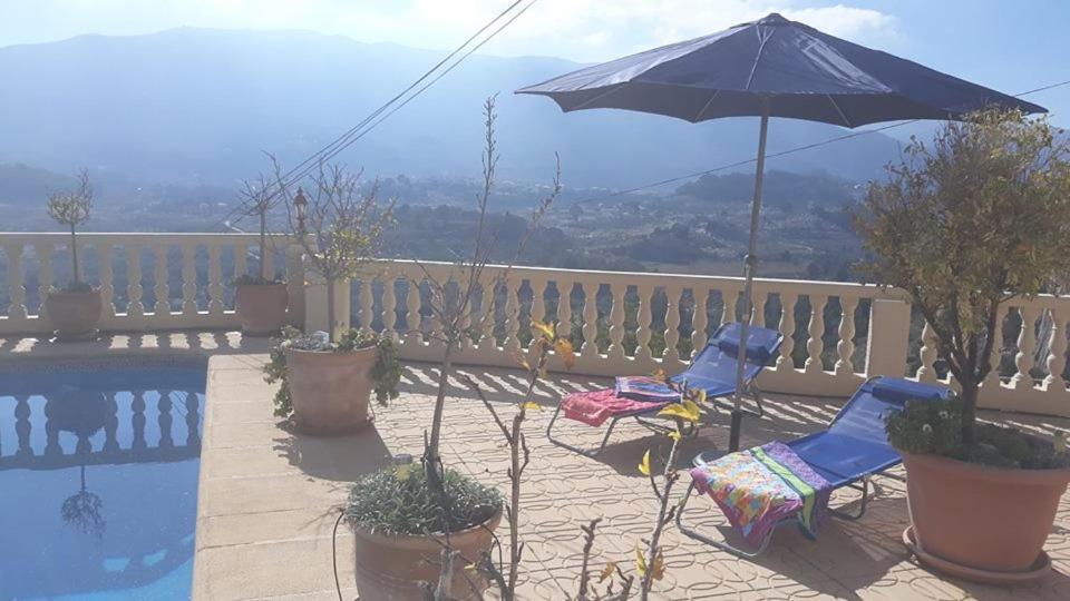 Villa Romana Mountainside Apartment In Alcalali, Jalon Valley Exteriér fotografie